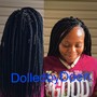 SMedium Knotless Box Braids (Mid Back Length)