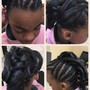 Kid's Cornrow style Braids