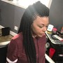 Braided Mohawk w/middle crochet