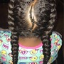 Kid's Large Knotless  Braids