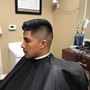 Men's haircut with beard/mustache