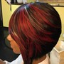 short quick weave with color