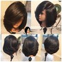 Silk Press(medium length) natural hair