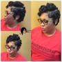 Invisible ponytail RELAXED hair