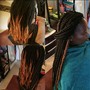 Triangle part box braids