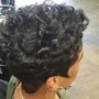 Silk press w/ moisture treatment