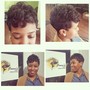 Shampoo style(short hair) w/ waves