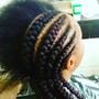 2 feed in  Braids