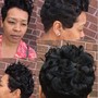 Natural hair updo