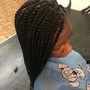 Loc Style Braids over Locs