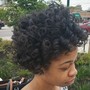 Shampoo and curl- short hair