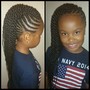 Kid's Cornrows with weave