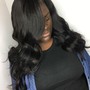 Half Up Half Down Sew in