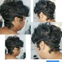 Shampoo and Basic Style (Relaxed Hair, less than 1in new growth)