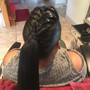 Jumbo braids up do