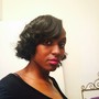 Designer cut on Natural hair add on