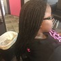 Small braids/ extention only on the ends