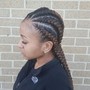 Goddess updo/ Oversized Cornrows