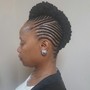 Goddess updo/ Oversized Cornrows