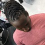 High top/Mohawk loc wash and retwist