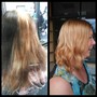 Toner added to haircut or color