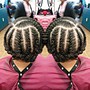 Shampoo with braid down