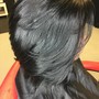 Silk Press on Chemical Treated Hair