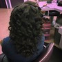 Shampoo, Press, Cut, and Curl/flatiron