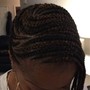 Front Cornrows/Back Crochet, Box or Weave