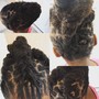 Dreadlocks extensions with hair