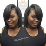 Long hair quickweave