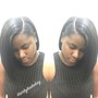 Traditional sew in.