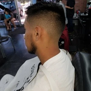 fohawk taper fade with tail