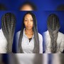 2 Feed-in Goddess Braids