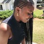 Large knotless braids waist or butt length