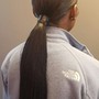 Half up Ponytail Half Down