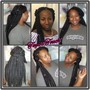 W/Full Service  add on 2 Basic natural French braids