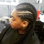 Small Braids into Long Ponytail