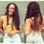 Medium Boho Box Braids (box braids w/ curly hair added)