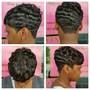 Texturizer on 3 inches or lower short natural hair only