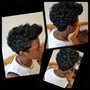 natural hair color and style