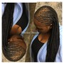 Medium box braids long