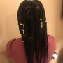 Small/Medium feed-ins w/Box Braids