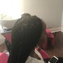 Jumbo Box braids waist length