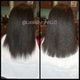 Long hair Silk Press