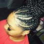 Feed in ponytail/Side braids Kids