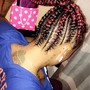 Feed in ponytail/Side braids Kids