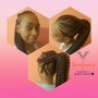 2 French Braids