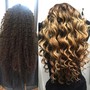 Shampoo and Diffuse (Wet curls)