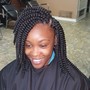 Natural braids style W/ 2strand twist in the back